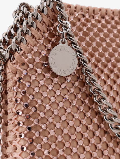 Falabella Mini mesh and crystal crossbody bag thumbnail