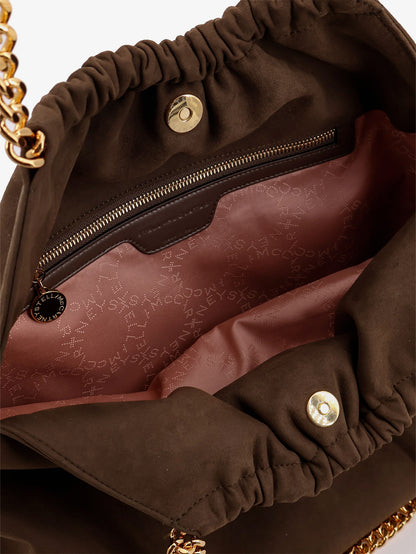 Falabella Medium vegan suede shoulder bag thumbnail