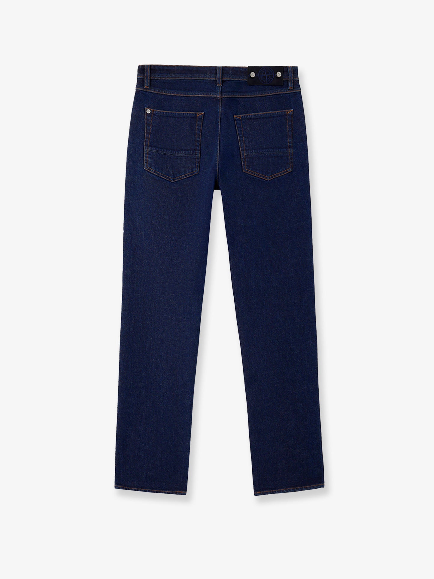 Stretch Indigo Denim-Rinsed Jeans