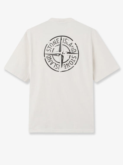 Cotton T-shirt with tone-on-tone logo print on the front thumbnail