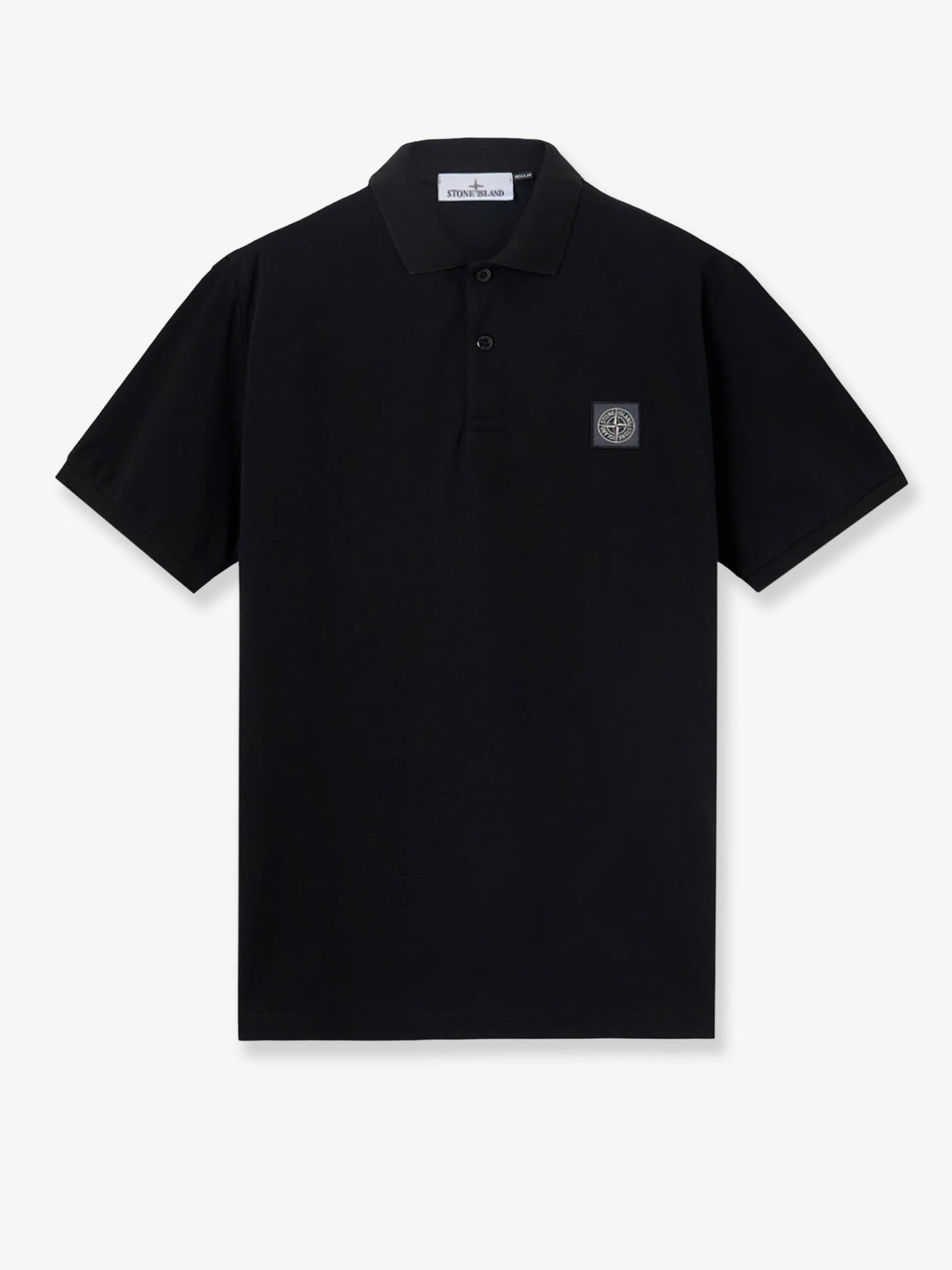 Stretch organic cotton polo shirt