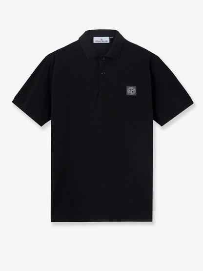 Stretch organic cotton polo shirt thumbnail