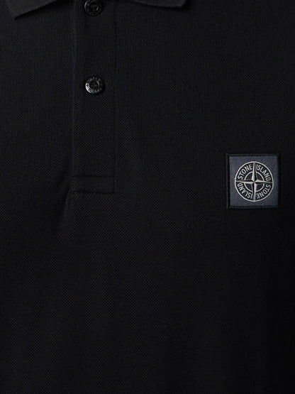 Stretch organic cotton polo shirt thumbnail