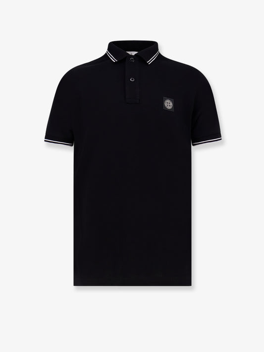 Cotton blend polo shirt