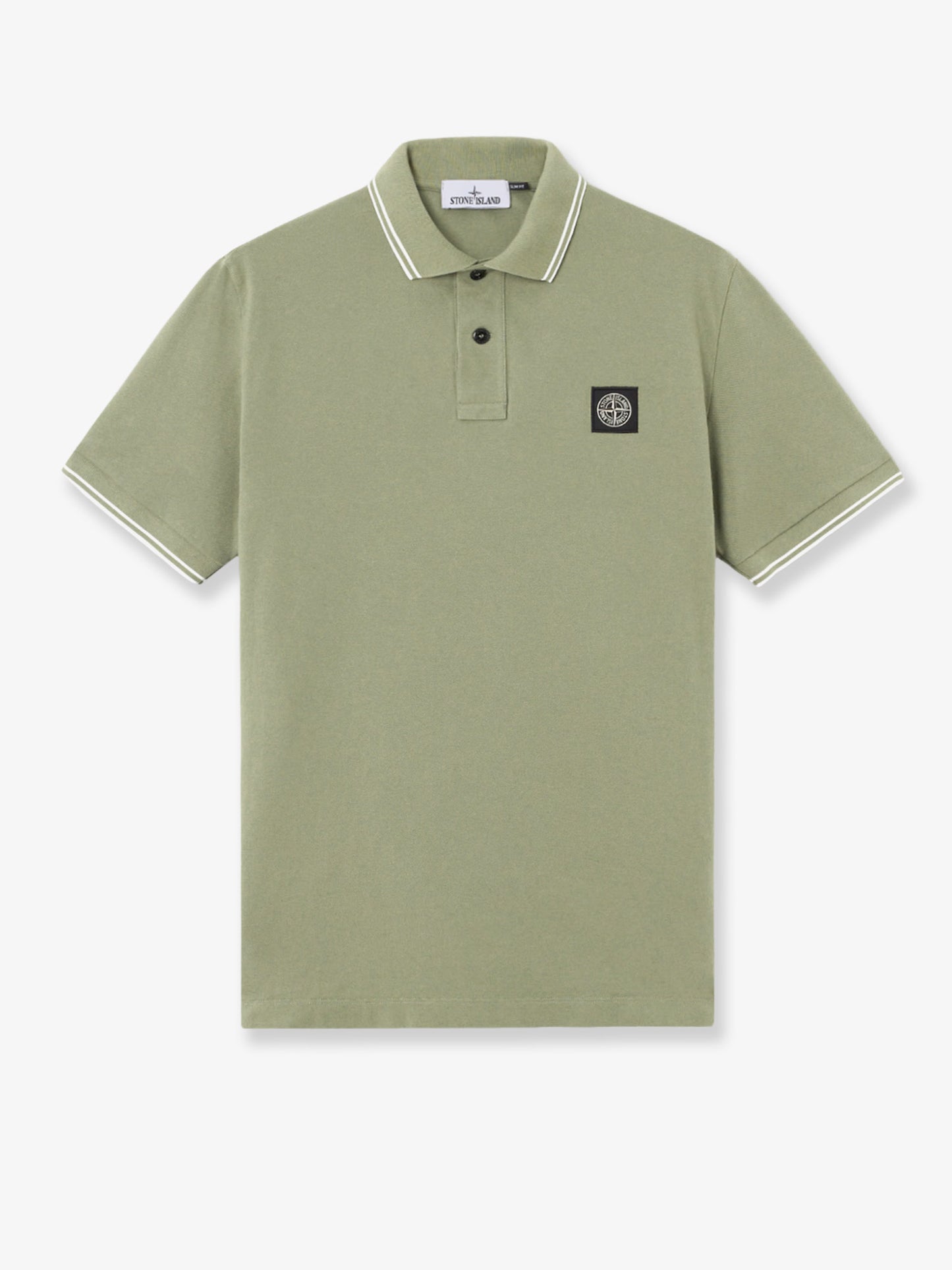 Stretch organic cotton polo shirt