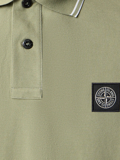 Stretch organic cotton polo shirt thumbnail