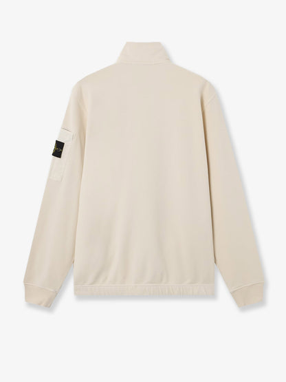 Cotton sweatshirt with zip thumbnail