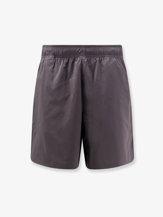 Nylon Bermuda shorts with embroidered logo on the back