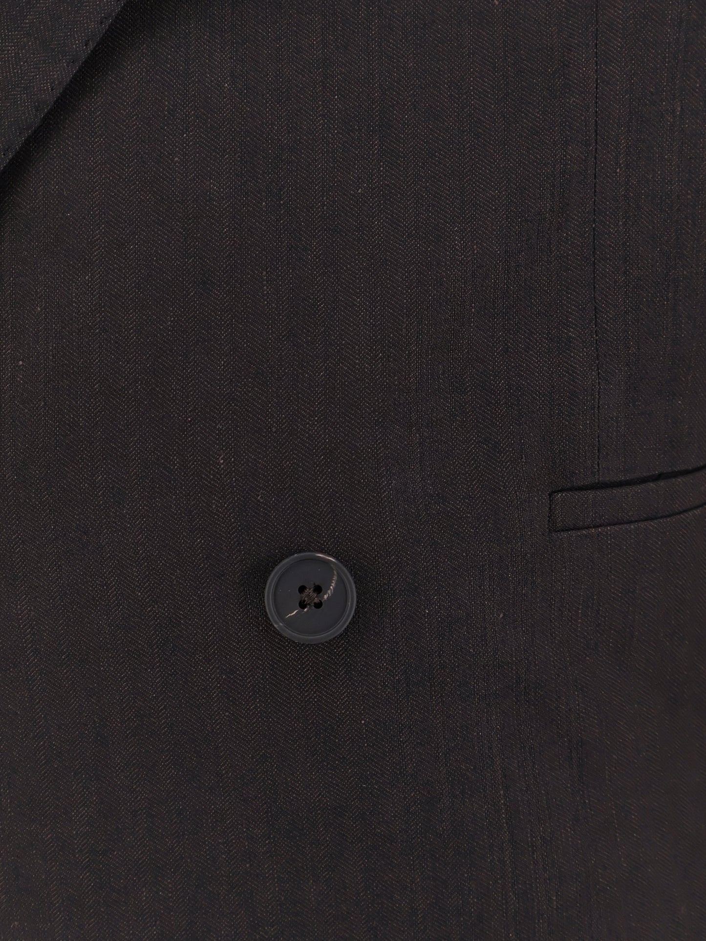 Blazer in viscose and linen blend