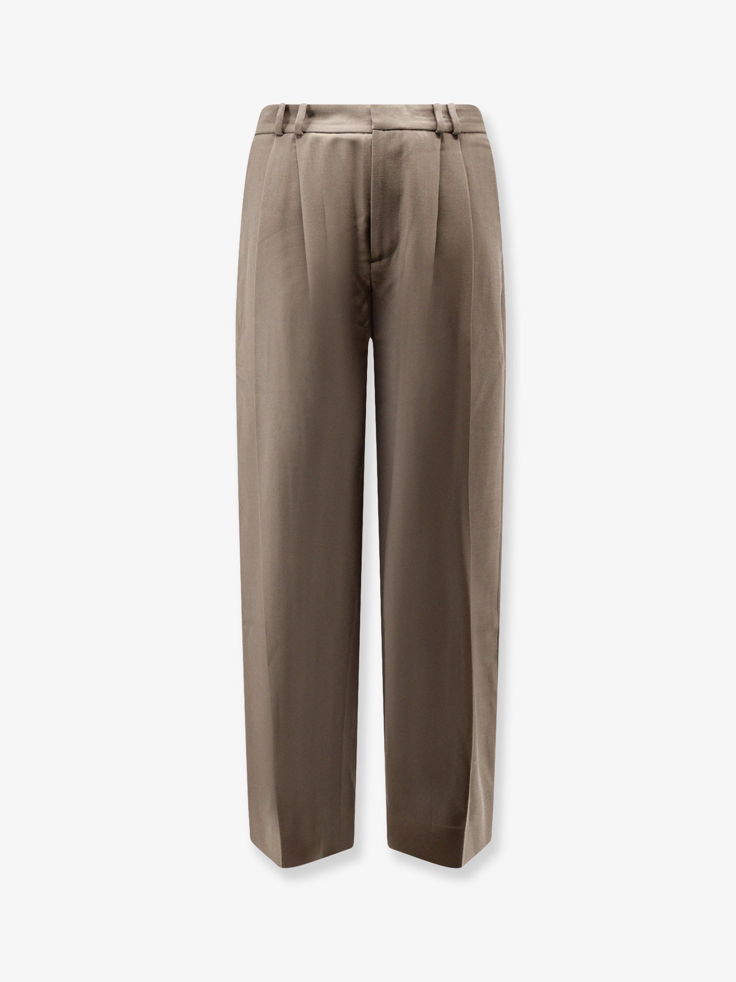Oversized wool blend trousers