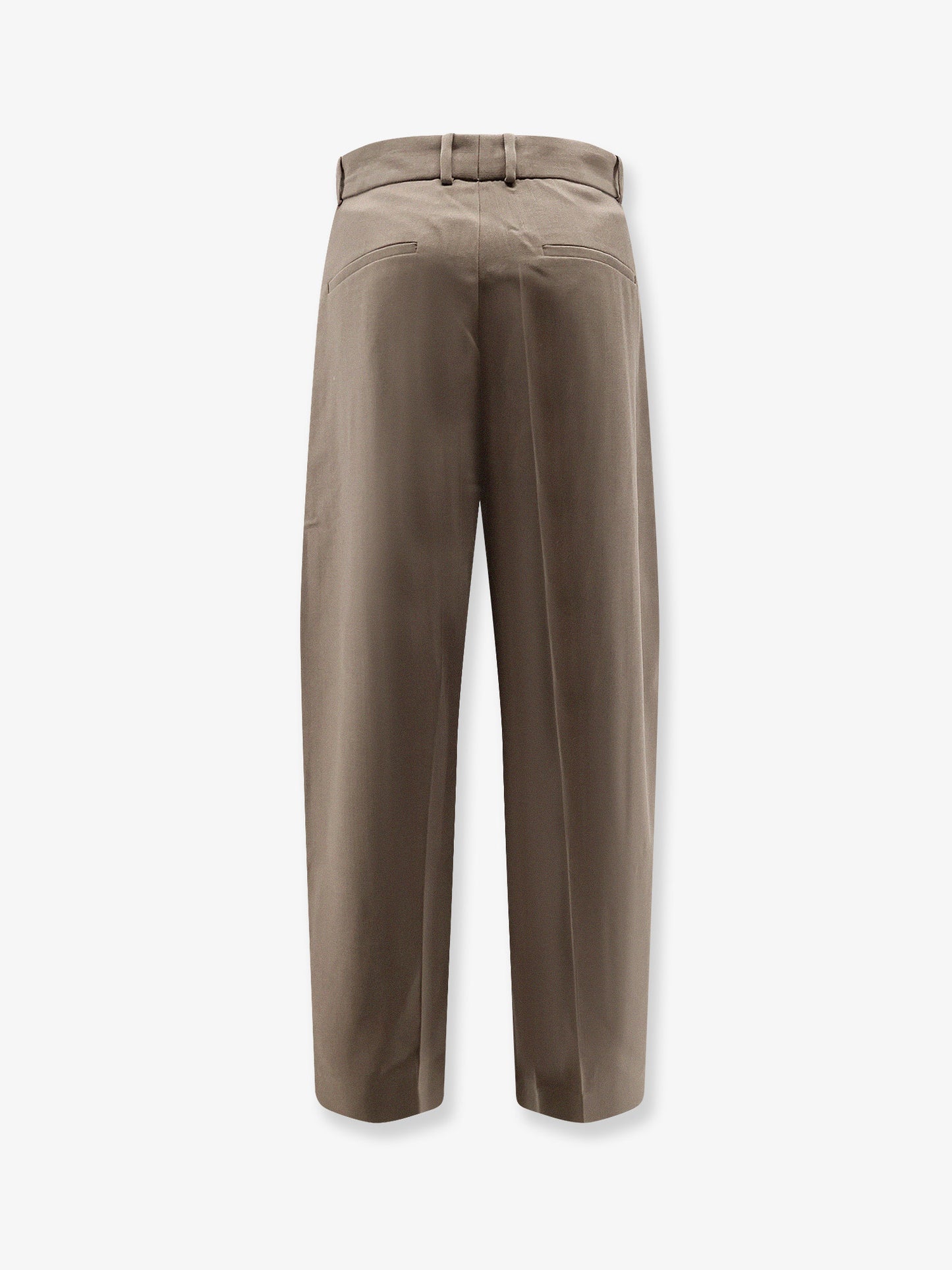 Oversized wool blend trousers