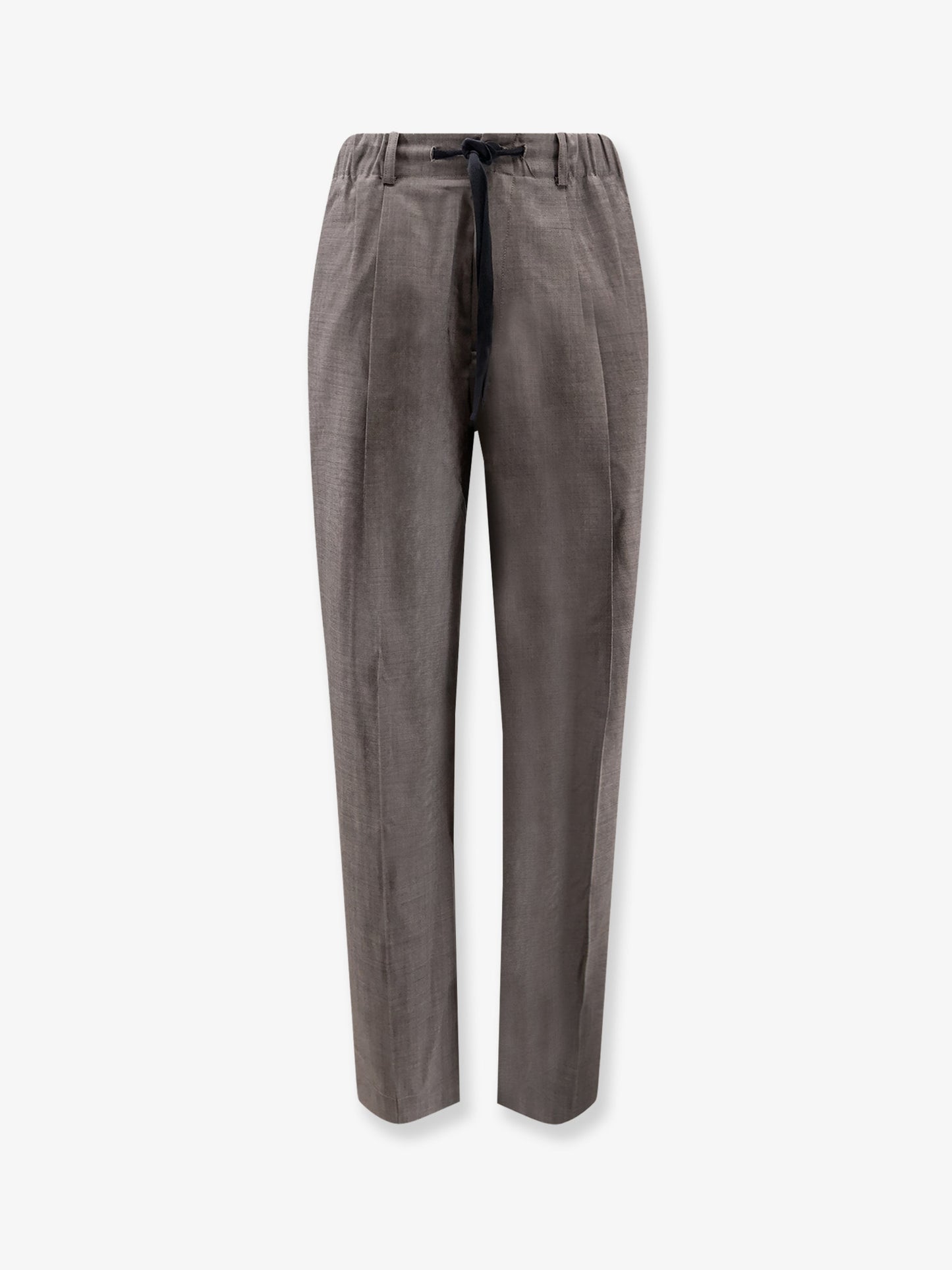 Melange wool trousers