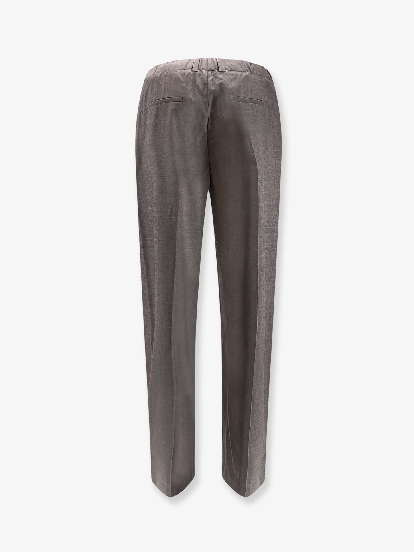 Melange wool trousers