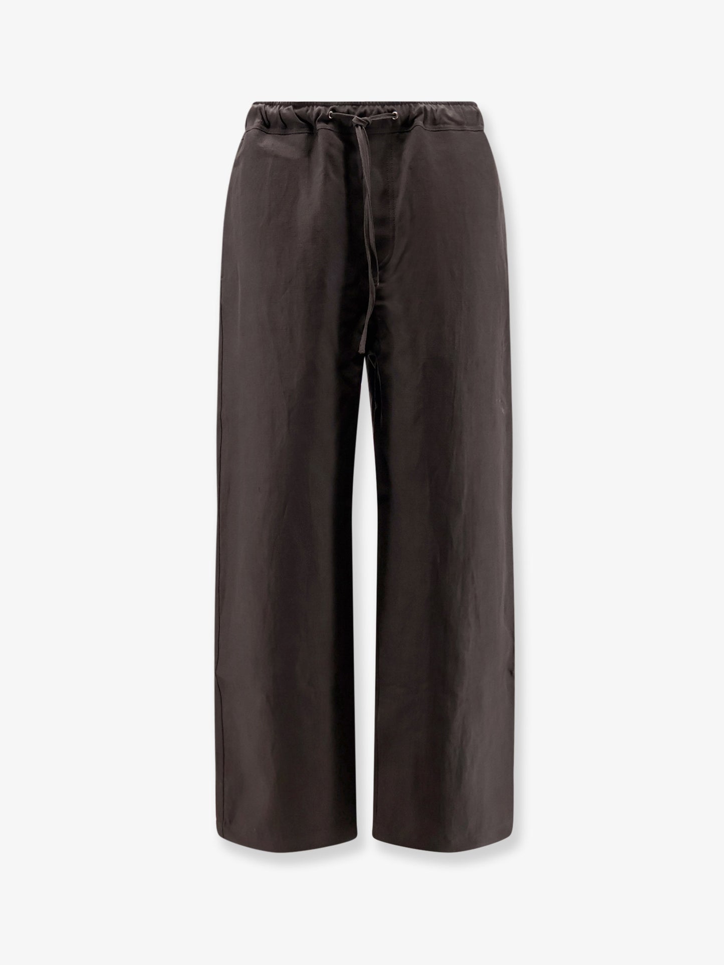 Linen and wool blend trousers