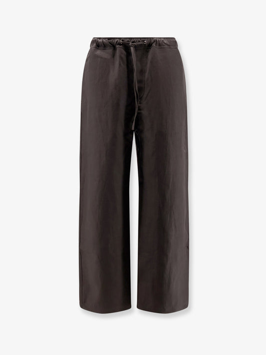 Linen and wool blend trousers
