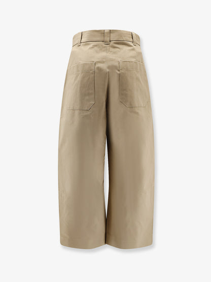 Pantaloni vita alta in cotone thumbnail