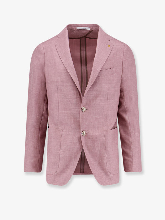 Virgin wool, silk and linen blazer