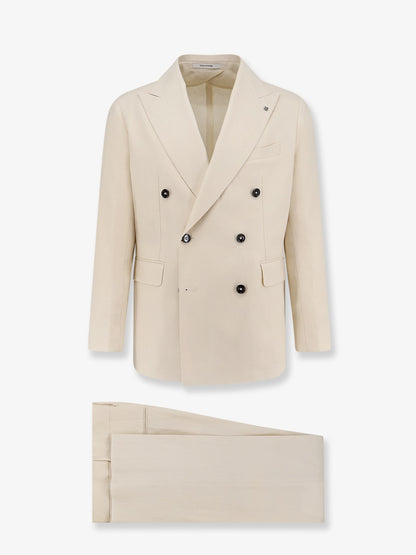Double-breasted linen blazer thumbnail