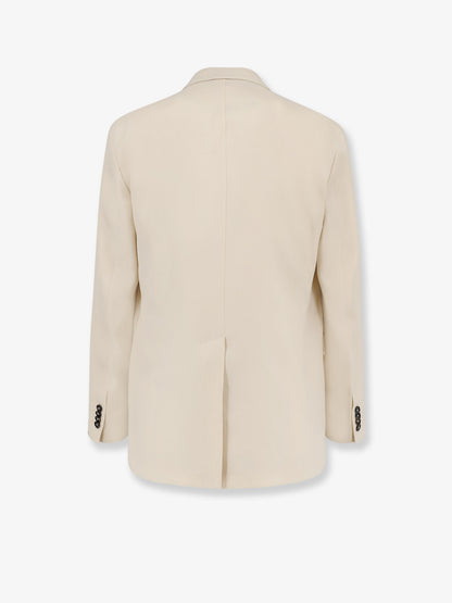 Double-breasted linen blazer thumbnail