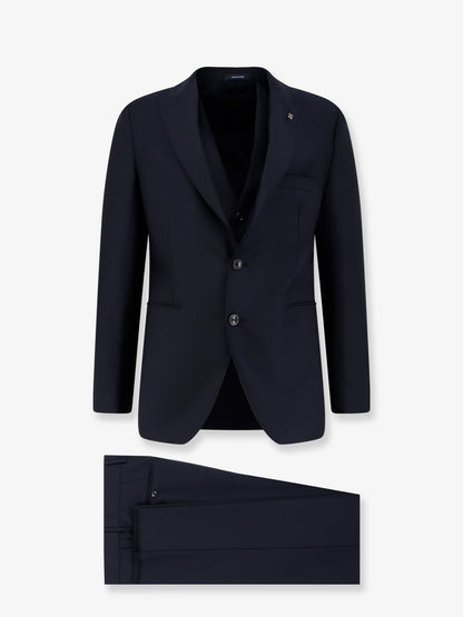 Virgin wool suit with vest thumbnail