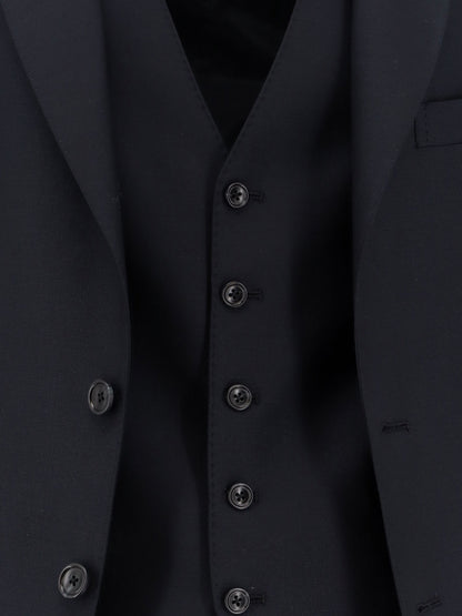 Virgin wool suit with vest thumbnail