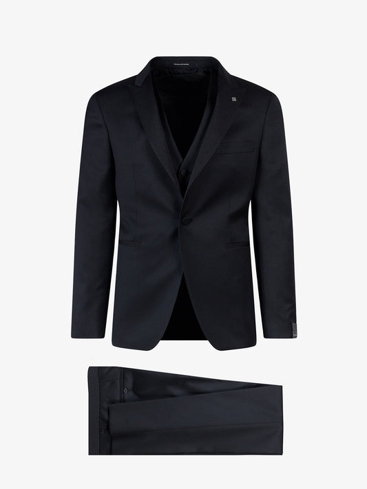 Virgin wool tuxedo with vest