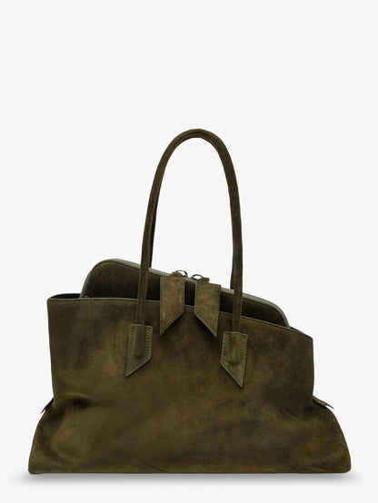 La Passeggiata suede shoulder bag thumbnail