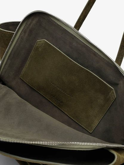 La Passeggiata suede shoulder bag thumbnail