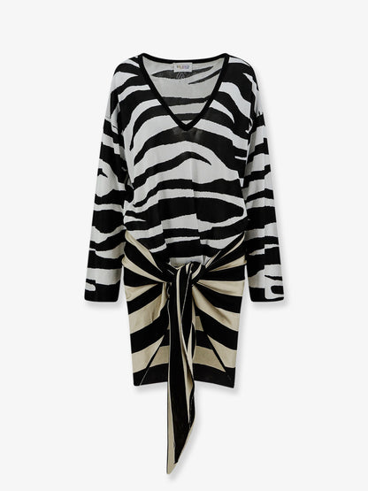 The Attico Il Primo Bagno black/white mini dress thumbnail