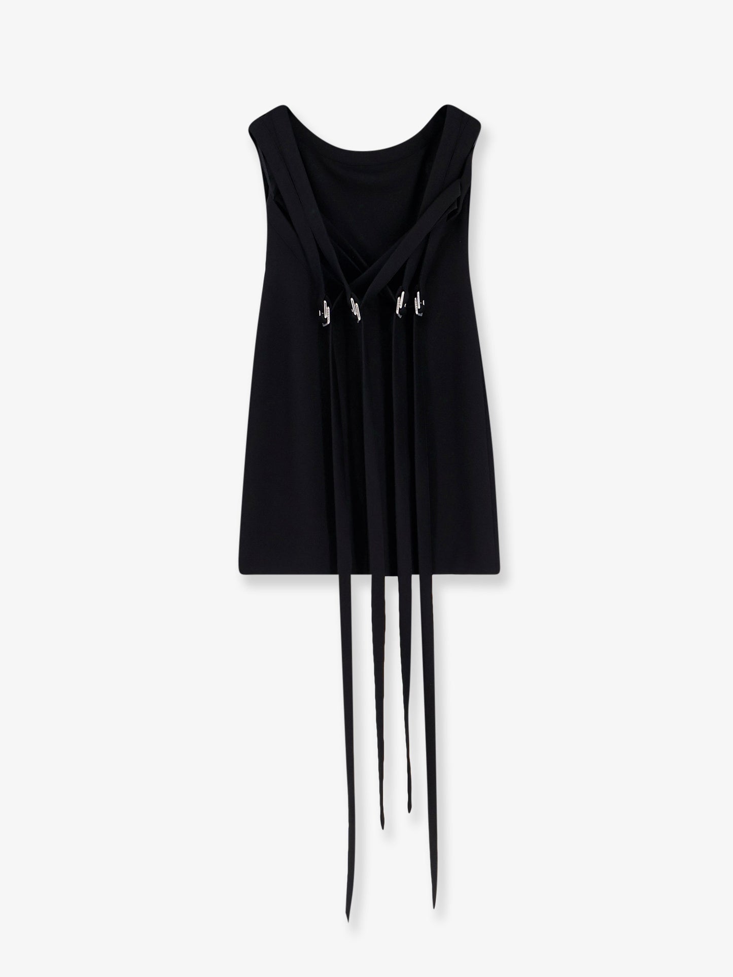 Viscose blend mini dress