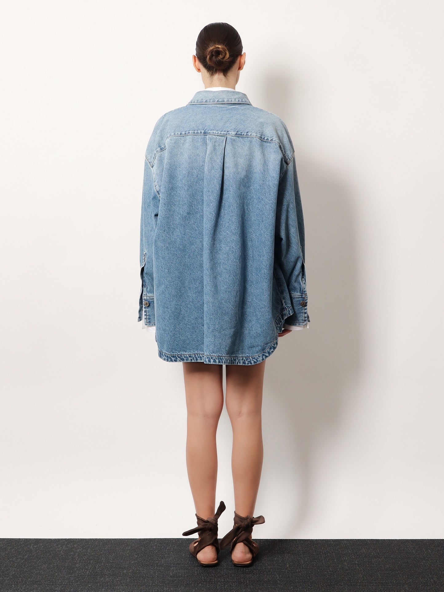 Oversize denim shirt