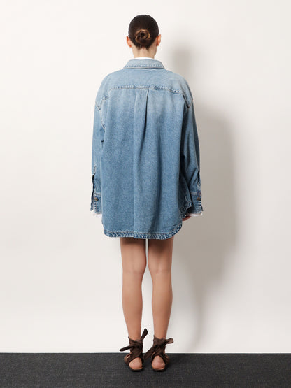 Oversize denim shirt thumbnail