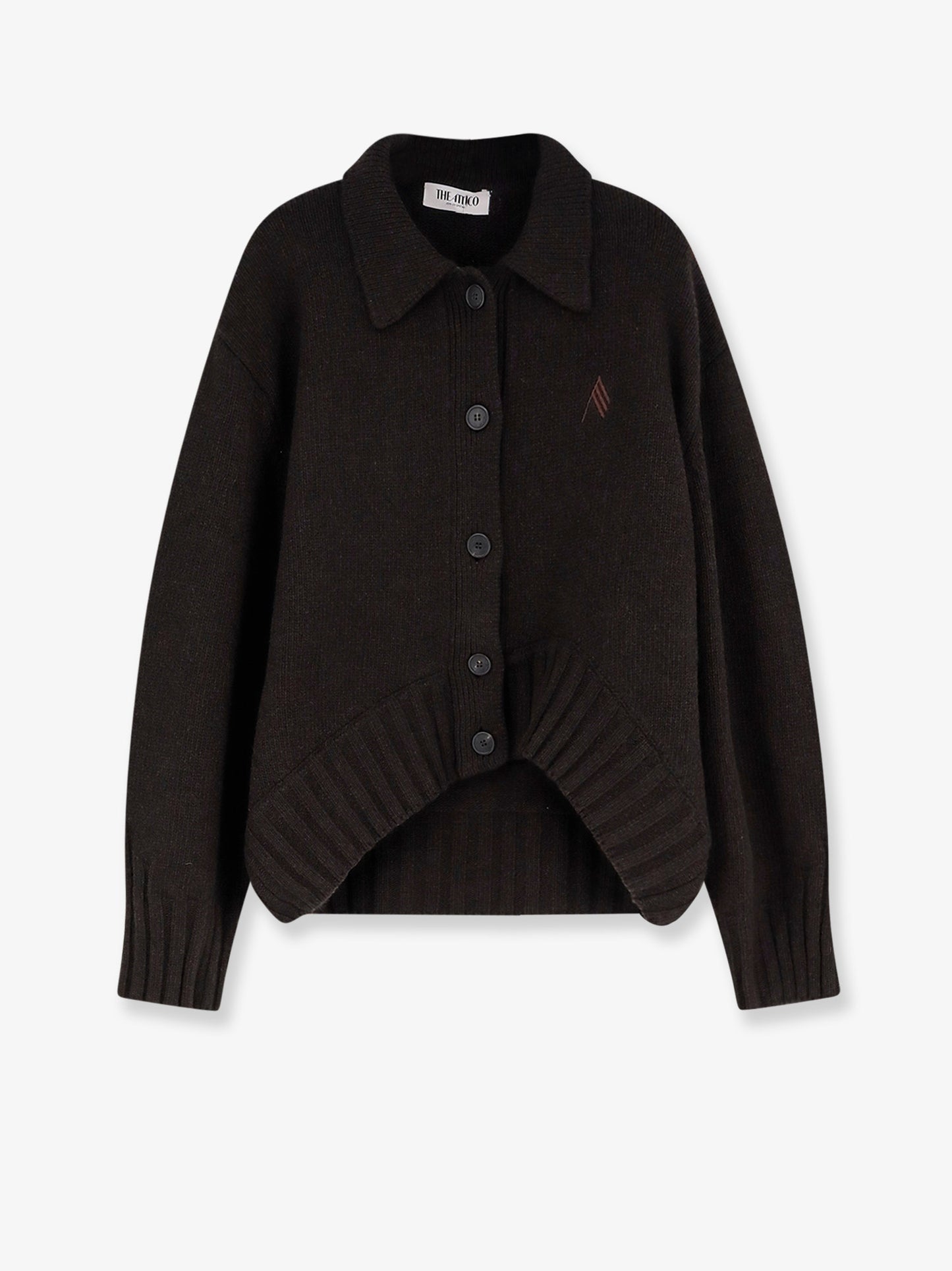 Virgin wool and cashmere blend cardigan