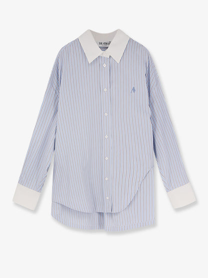 Oversize striped cotton shirt thumbnail
