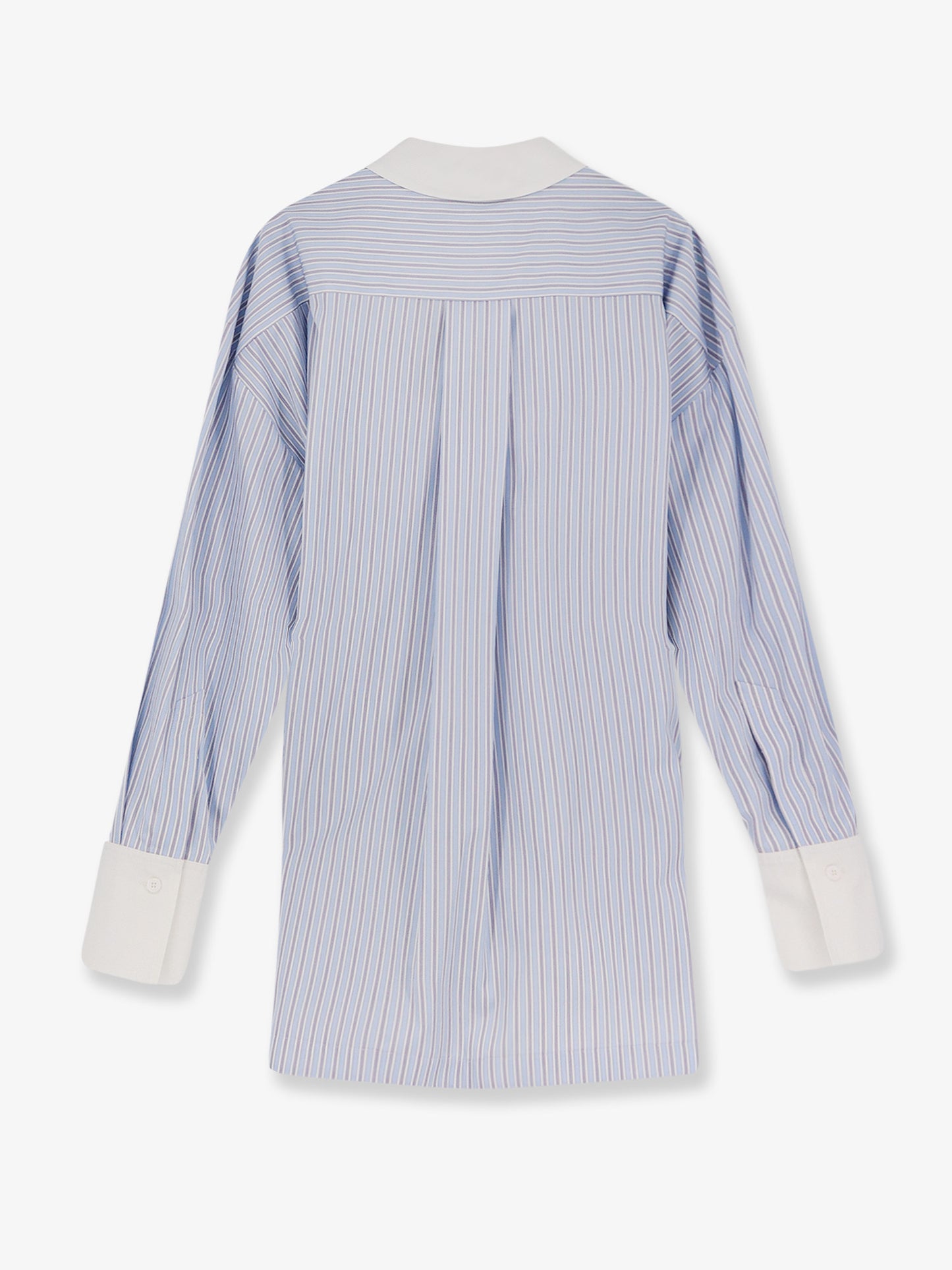 Oversize striped cotton shirt