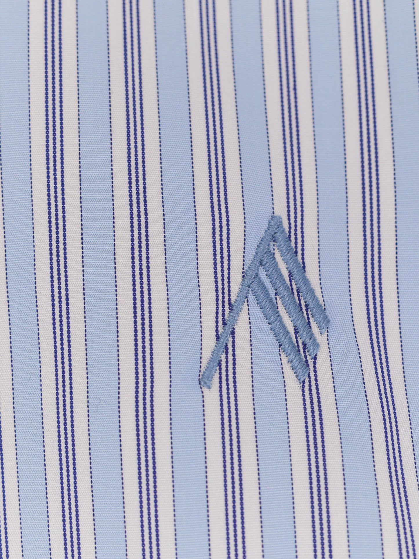 Oversize striped cotton shirt