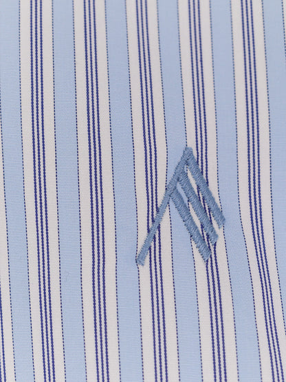 Oversize striped cotton shirt thumbnail