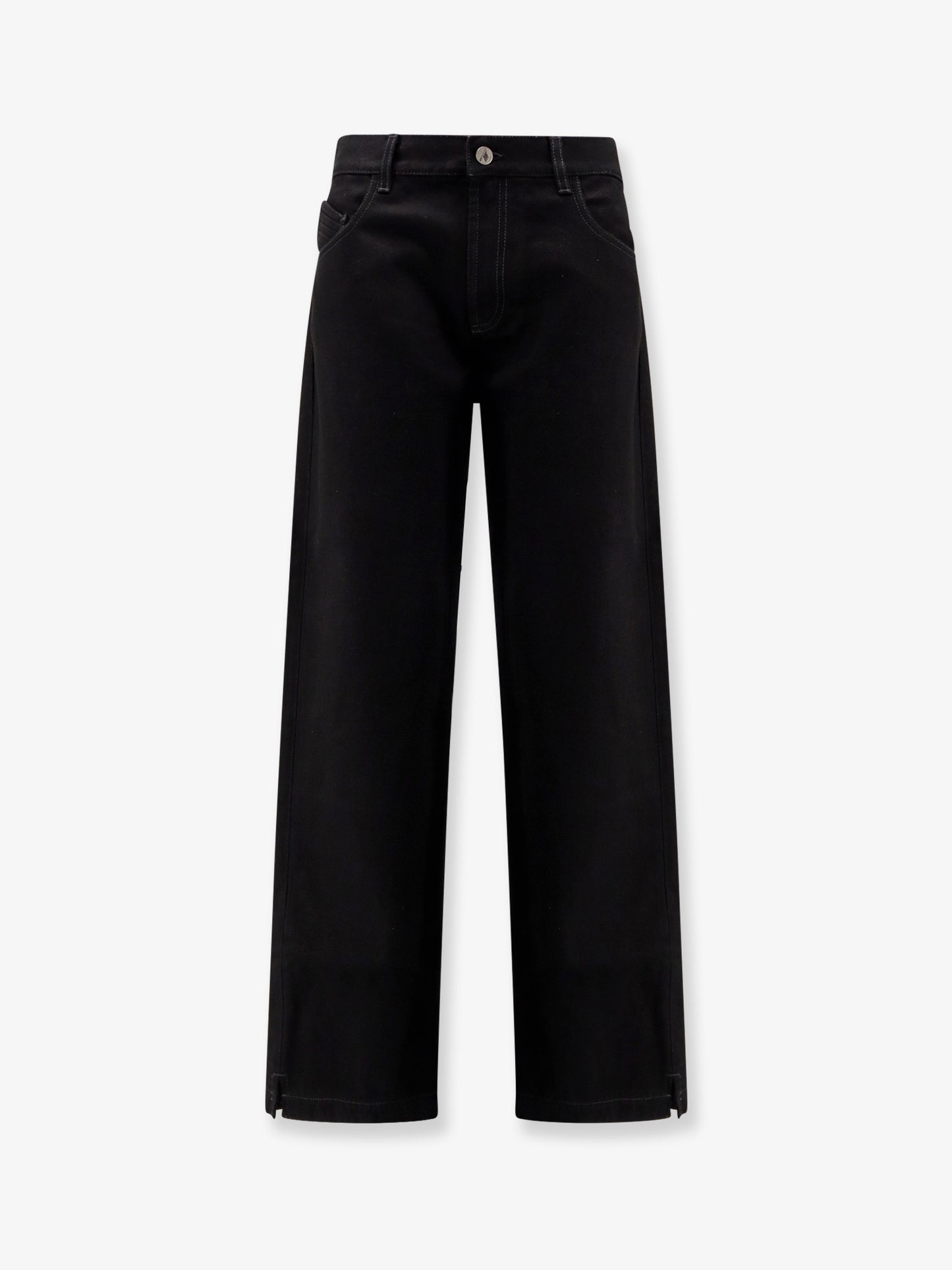 Black denim trousers
