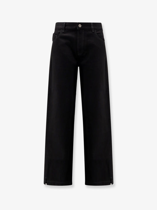 Black denim trousers