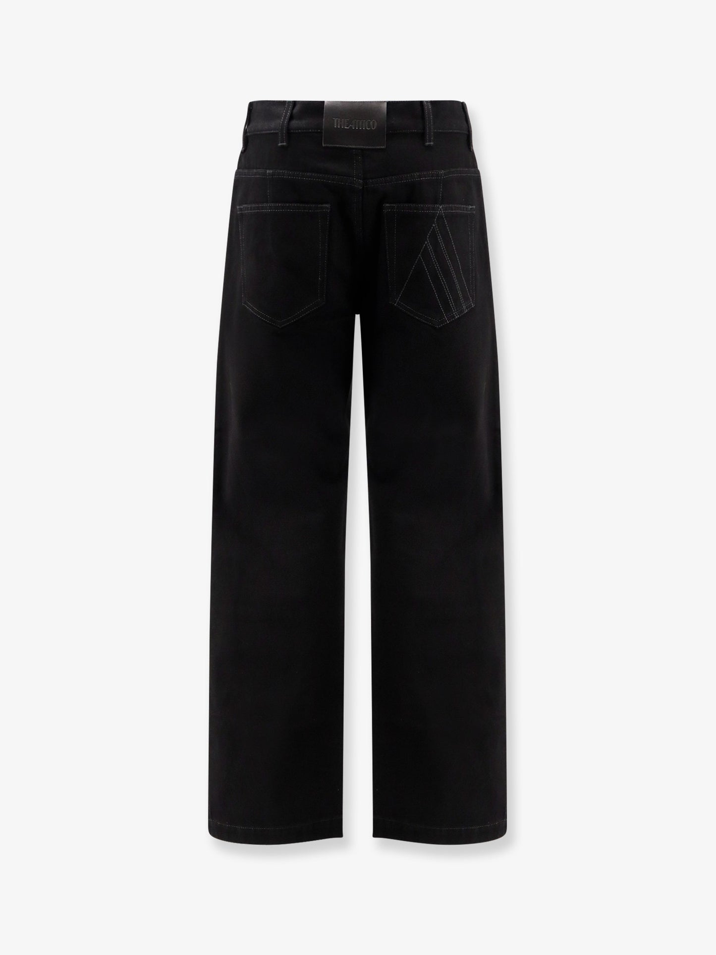 Black denim trousers