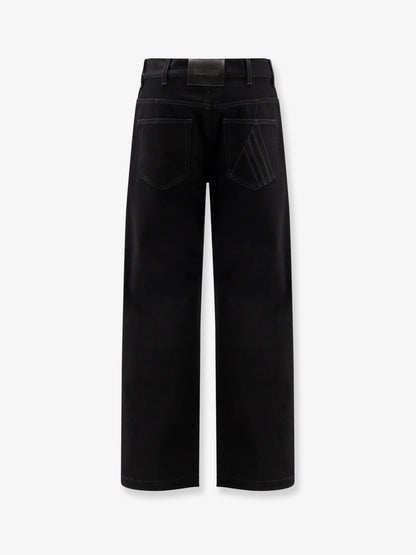 Black denim trousers thumbnail