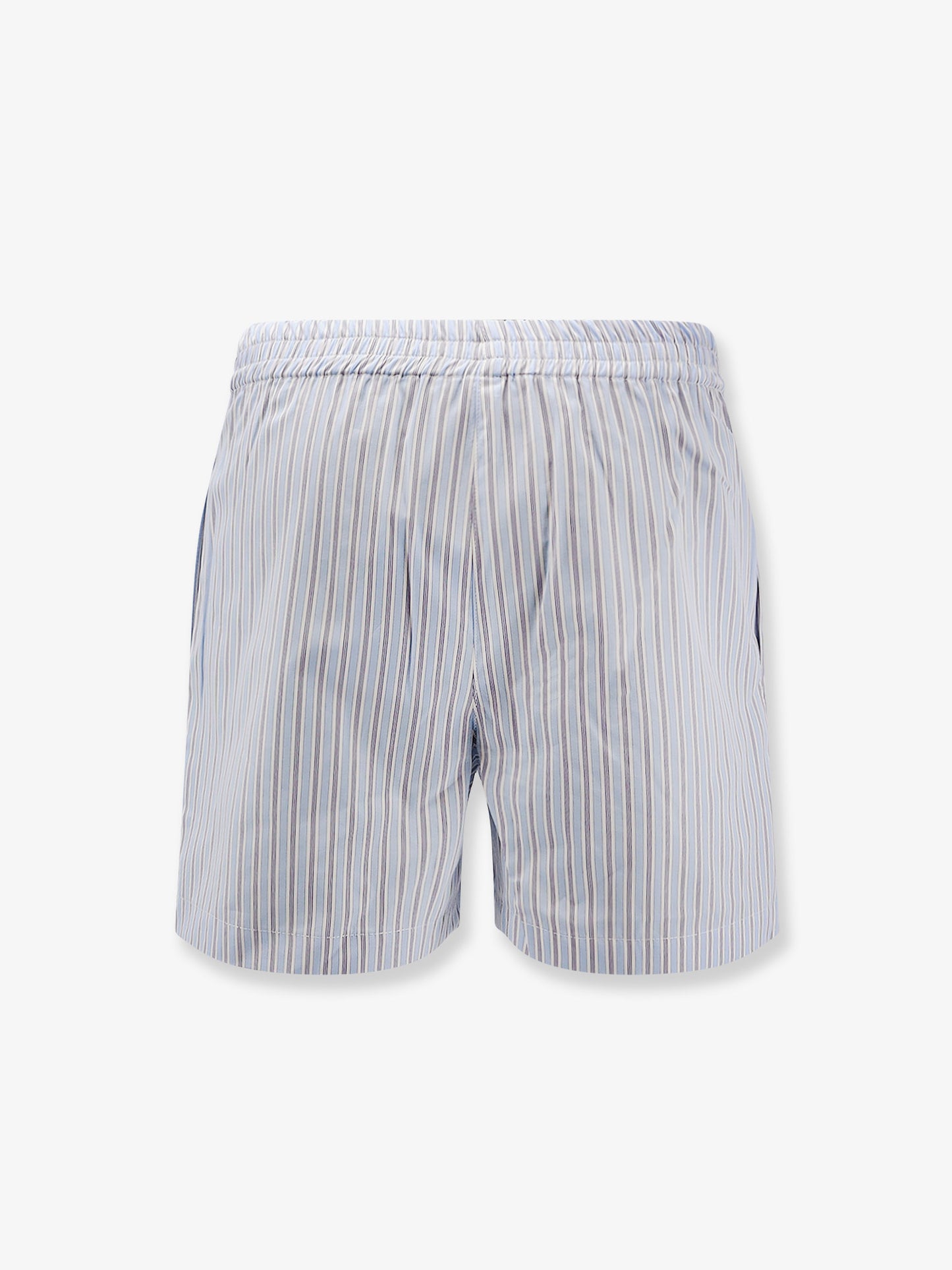 Striped cotton shorts