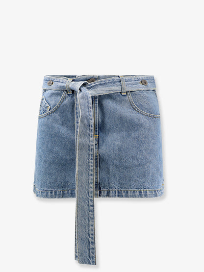 Denim skirt with belt thumbnail