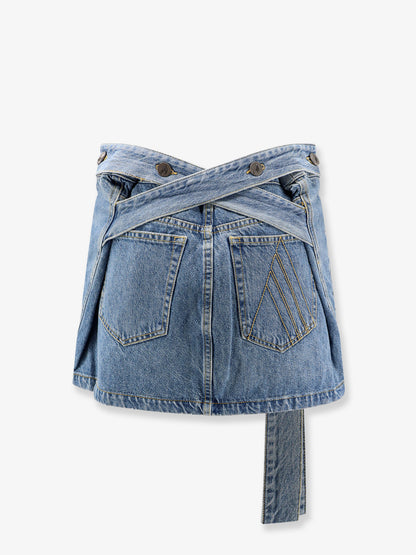 Denim skirt with belt thumbnail