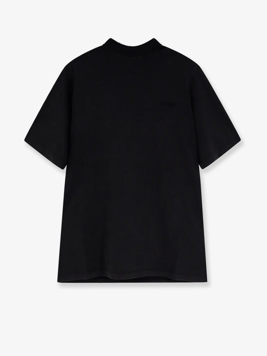 Cotton t-shirt with embroidered logo on the front