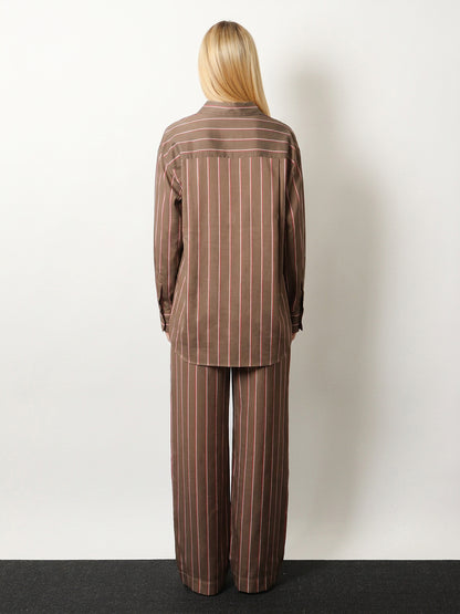 Viscose and silk blend trousers thumbnail