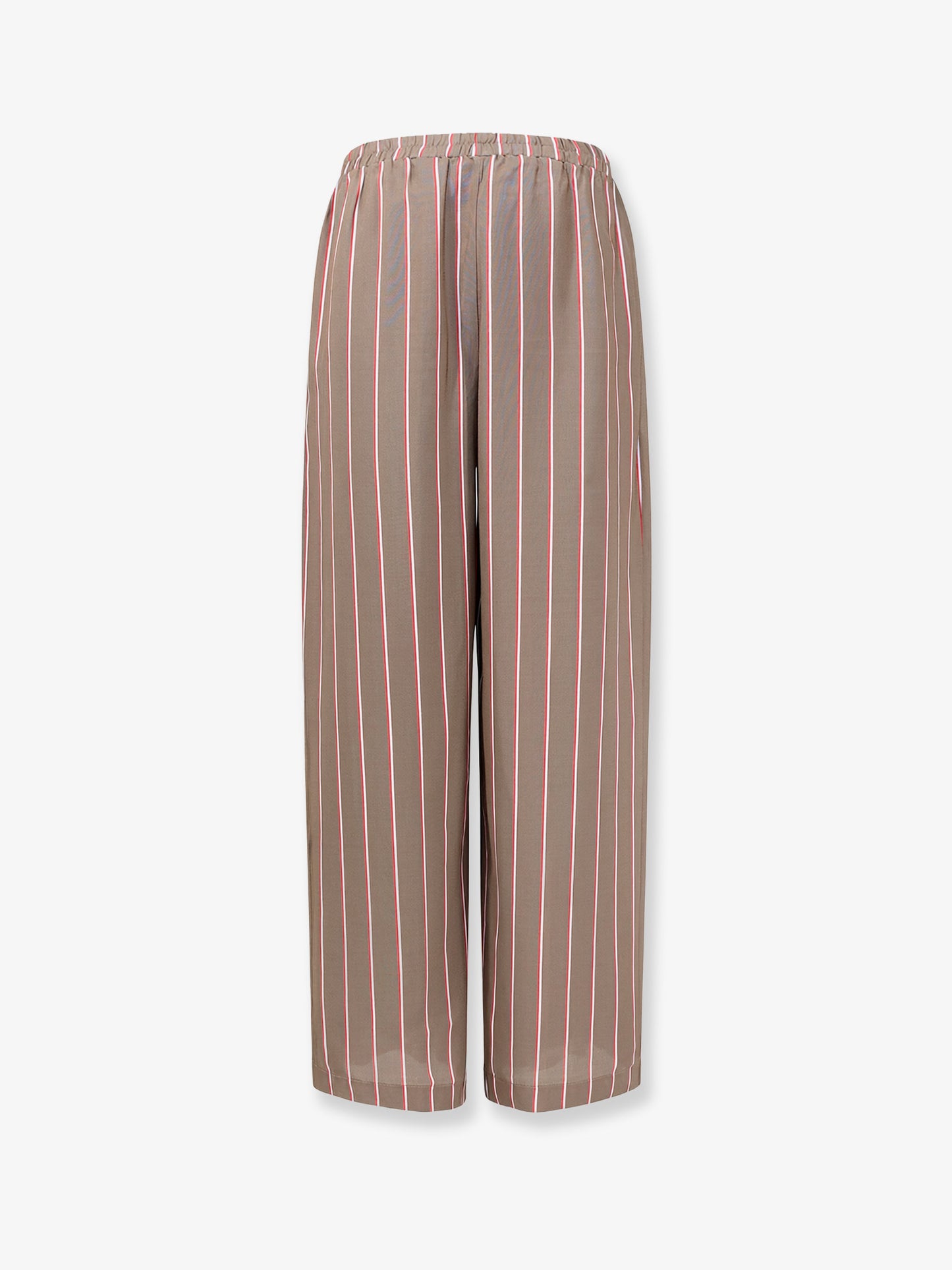 Viscose and silk blend trousers