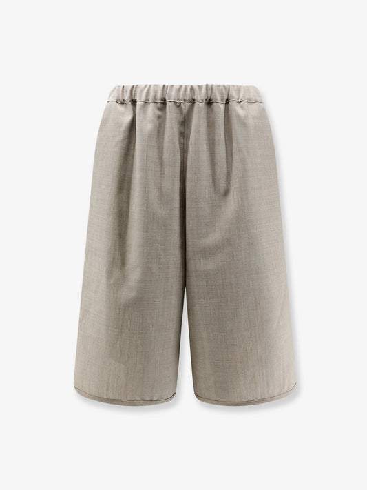 Nelis mélange virgin wool bermuda shorts