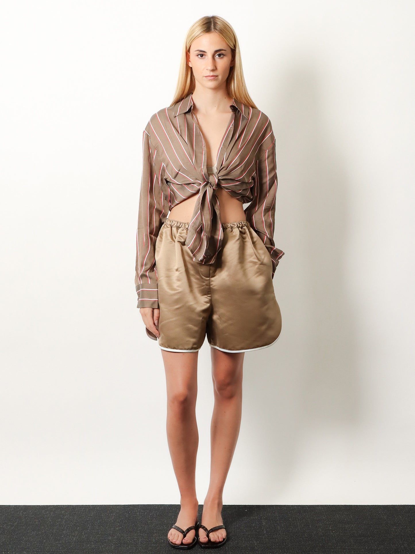 Adia satin boxer shorts