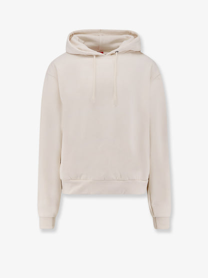 Cotton blend sweatshirt with hood thumbnail